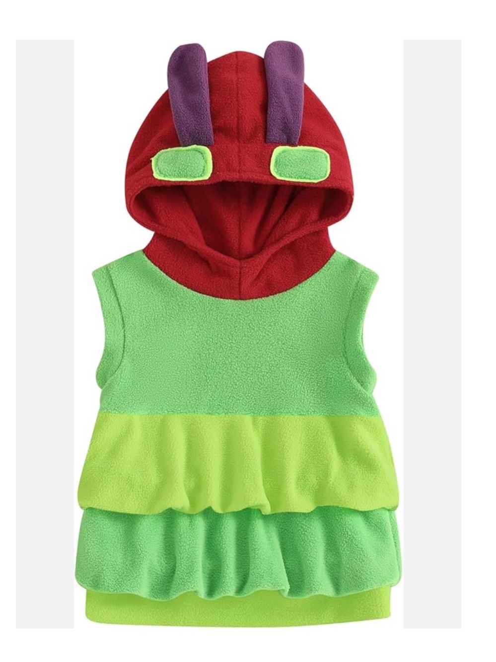 Halloween Hungry Caterpillar kids 
Costume Fleece Hooded Sweatshirt dress - 6-7